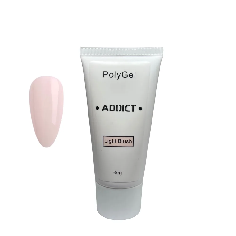 POLYGEL ADDICT- LIGHT BLUSH 60g פוליג';ל אדיקט לייט בלאש