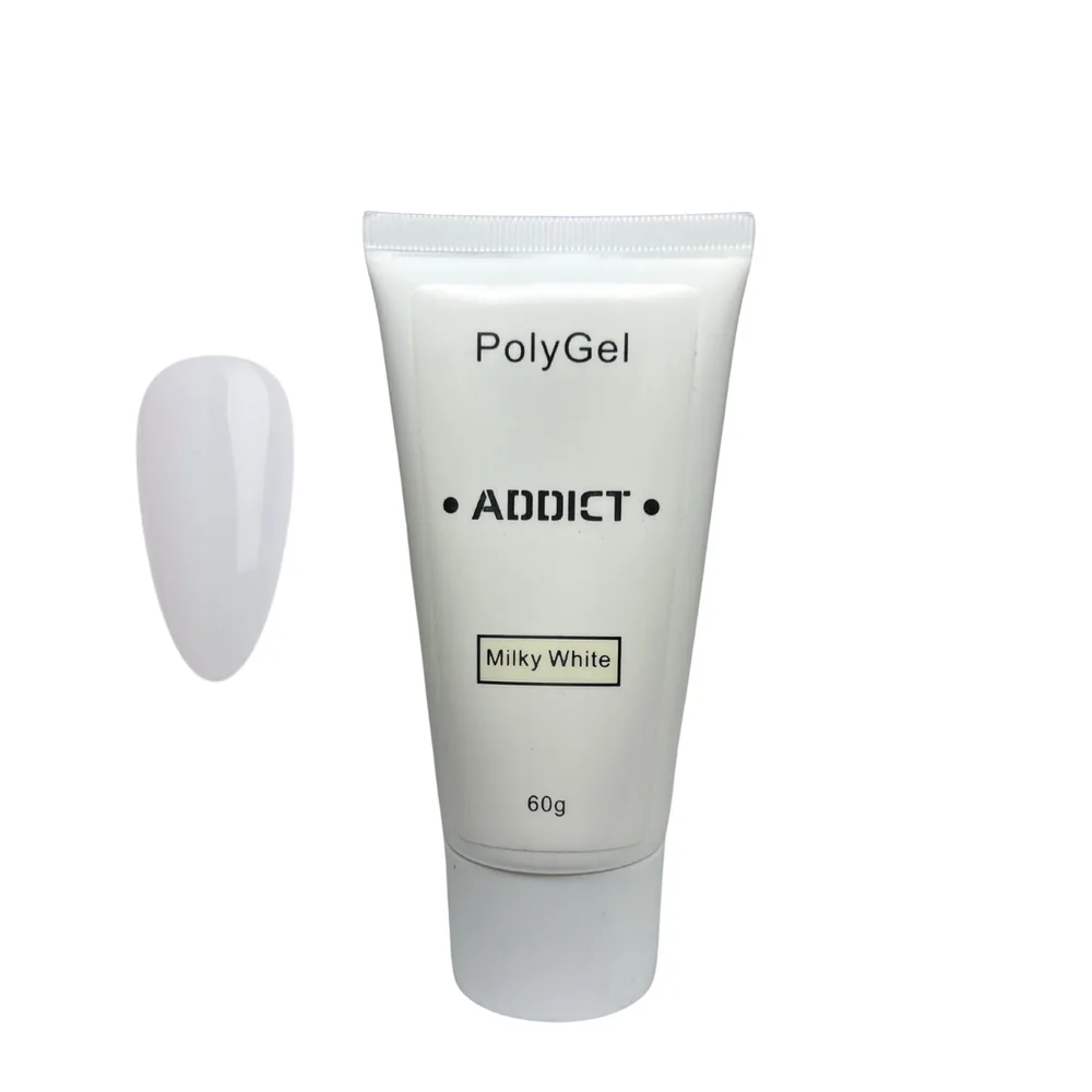 POLYGEL ADDICT- MILKY WHITE 60g פוליג';ל אדיקט מילקי וויט