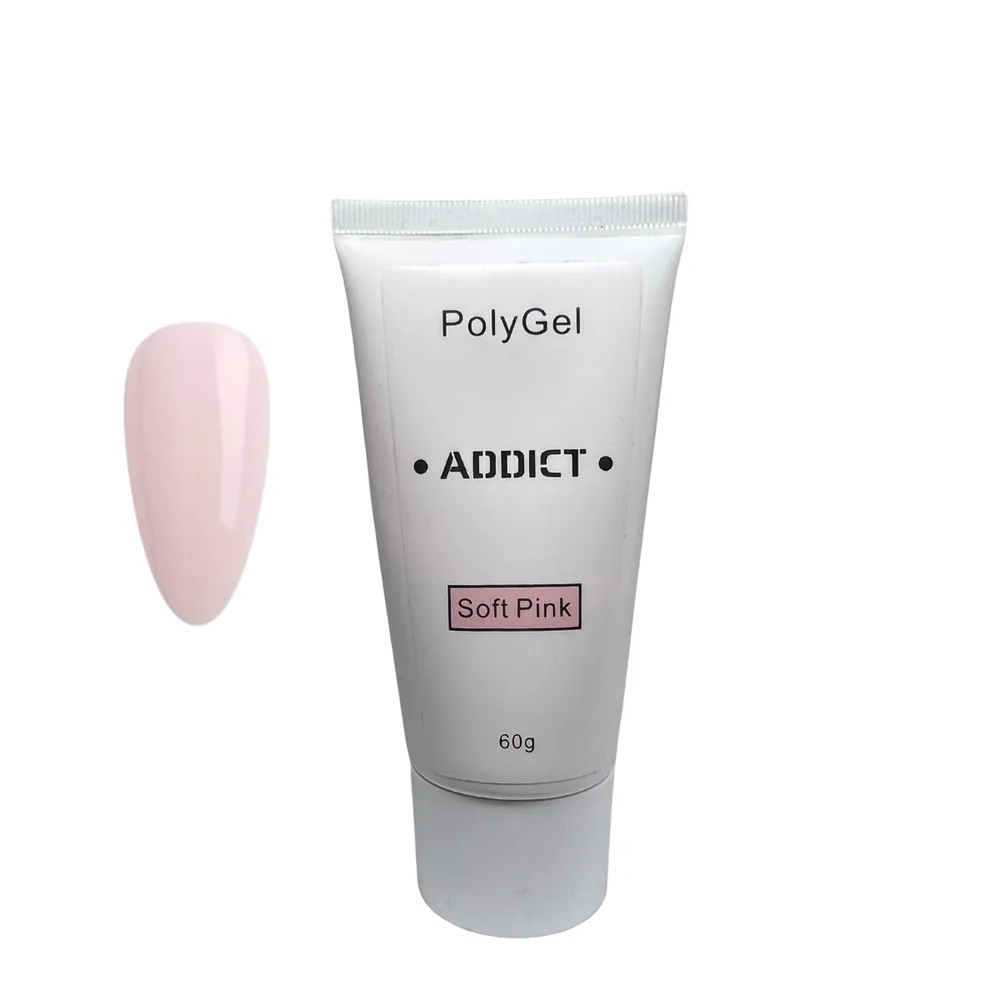 POLYGEL ADDICT- SOFT PINK 60g פוליג';ל אדיקט סופט פינק