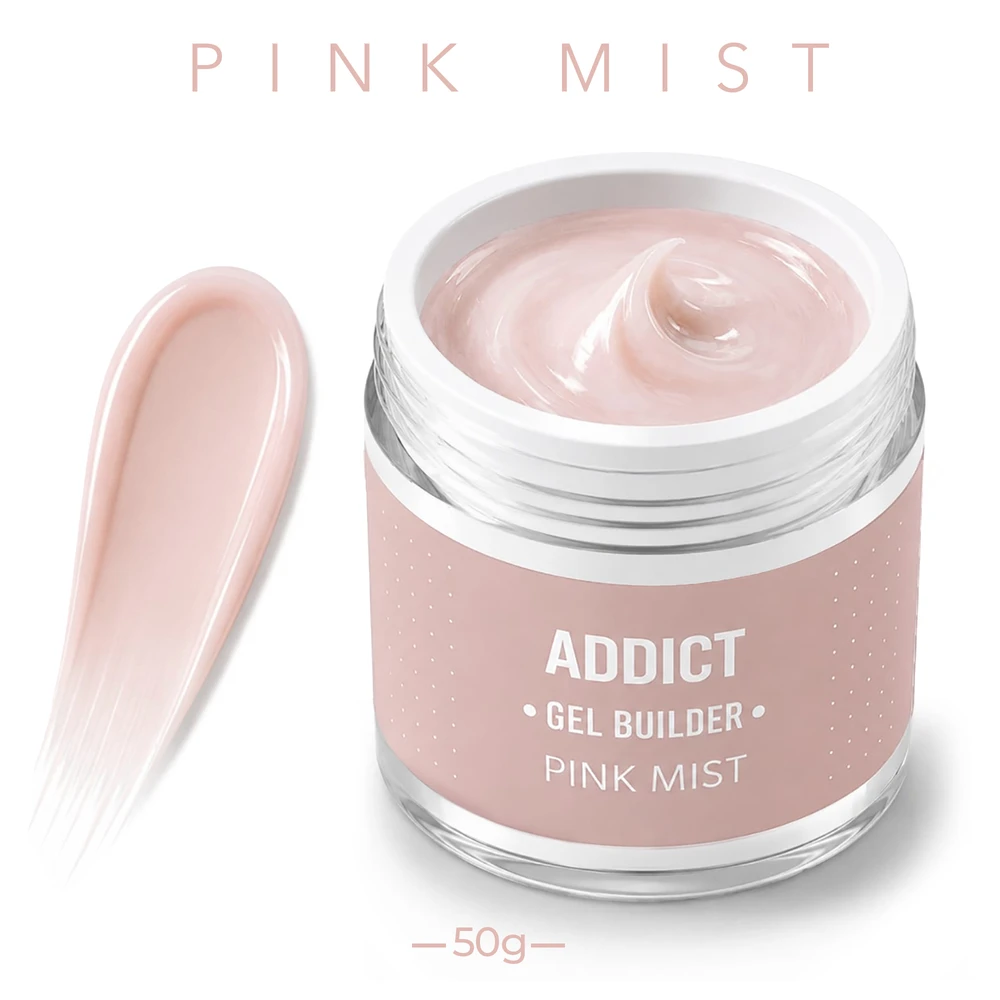 GEL BUILDER ADDICT- PINK MIST בילדר אדיקט פינק מיסט 50 מ";ל