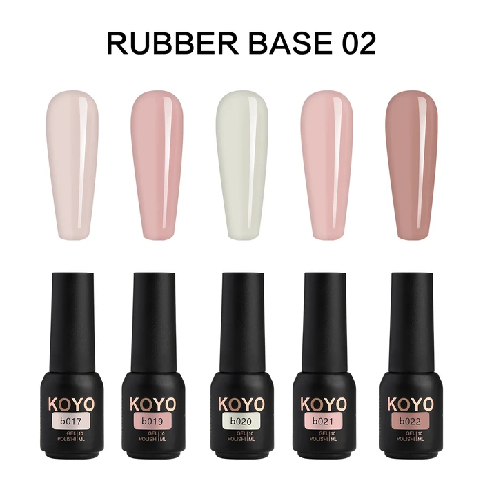 KOYO- RUBBER BASE WITE COLOR SET 02