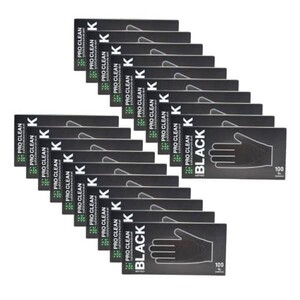 PRO CLEAN BLACK- כפפות שחורות- מידה XS