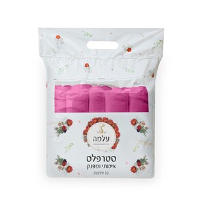 עלמה- סטרפלס ורוד איכותי ומפנק 10 י"ח