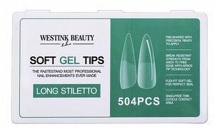 סיליקון טיפס 504 יחידות LONG STILETTO