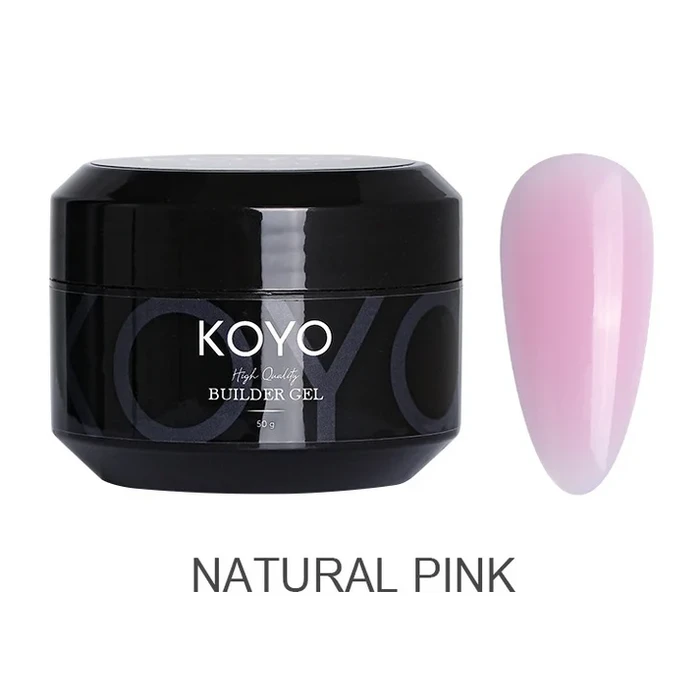 BUILDER GEL KOYO- NATURAL PINK 50 ml בילדר צנצנת קויו ורוד טבעי