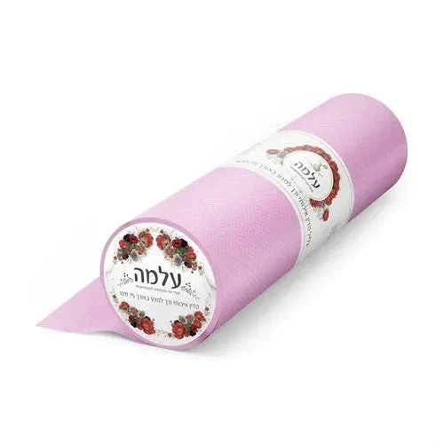 "עלמה" גליל סדין איכותי ורך למגע באורך 75 מטר ורוד בהיר
