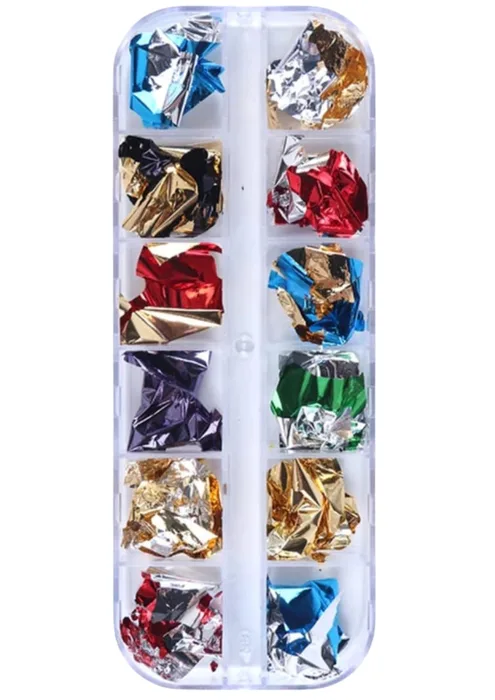 קישוטים לציפורניים- חתיכות דפי פויל M