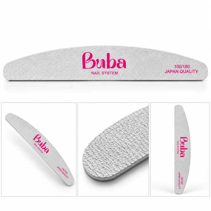 BUBA- חבילת פצירות 100/180 25 י'ח חצי ירח